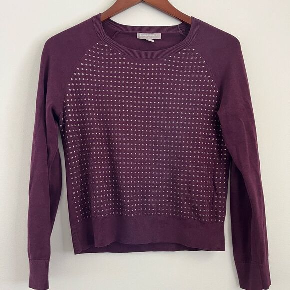 Banana Republic Maroon Crewneck Sweater | Size Petite Small - Picture 1 of 5